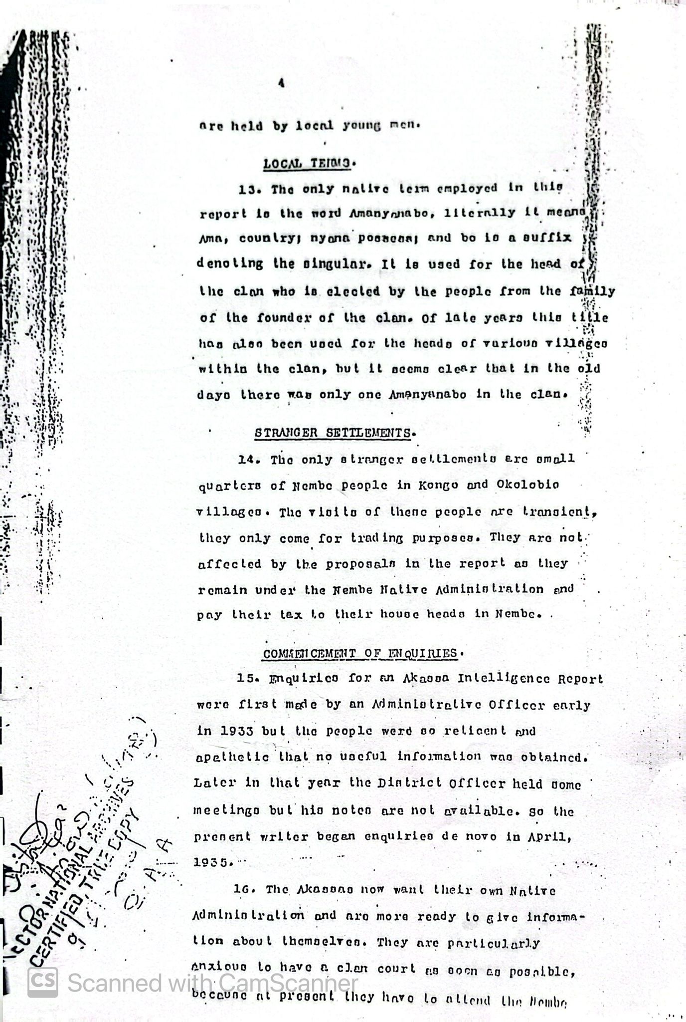 Historical Akassa document